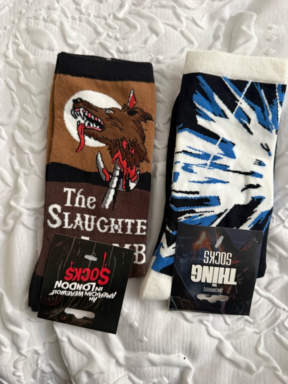 The Thing and The Slaughtered Lamb Graphic Crew Socks